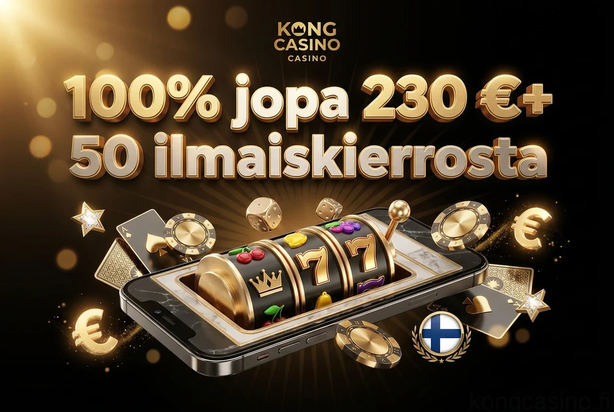 100% jopa 230 €+ 50 ilmaiskierrosta
